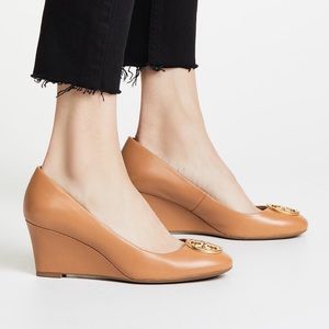 Tory Burch | Shoes | Tory Burch Wedge Pump Tan Color Sz 8m | Poshmark